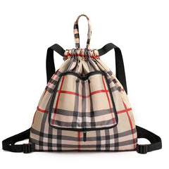Girls Backpack Lightweight Foldable Women's Sports Drawcord Nylon Print Large