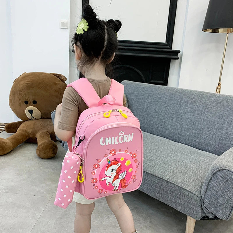 Girls Kindergarten Backpack Unicorn Rabbit Dinosaur Schoolbag