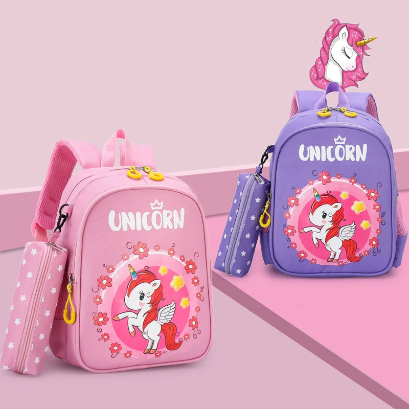 Girls Kindergarten Backpack Unicorn Rabbit Dinosaur Schoolbag