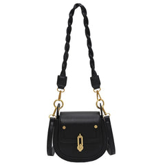 Leather Saddle Bag Women Crossbody Handbag Purse