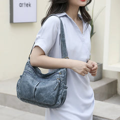 Vintage Leather Women Crossbody Shoulder Bag Lady Handbag Messenger Purse