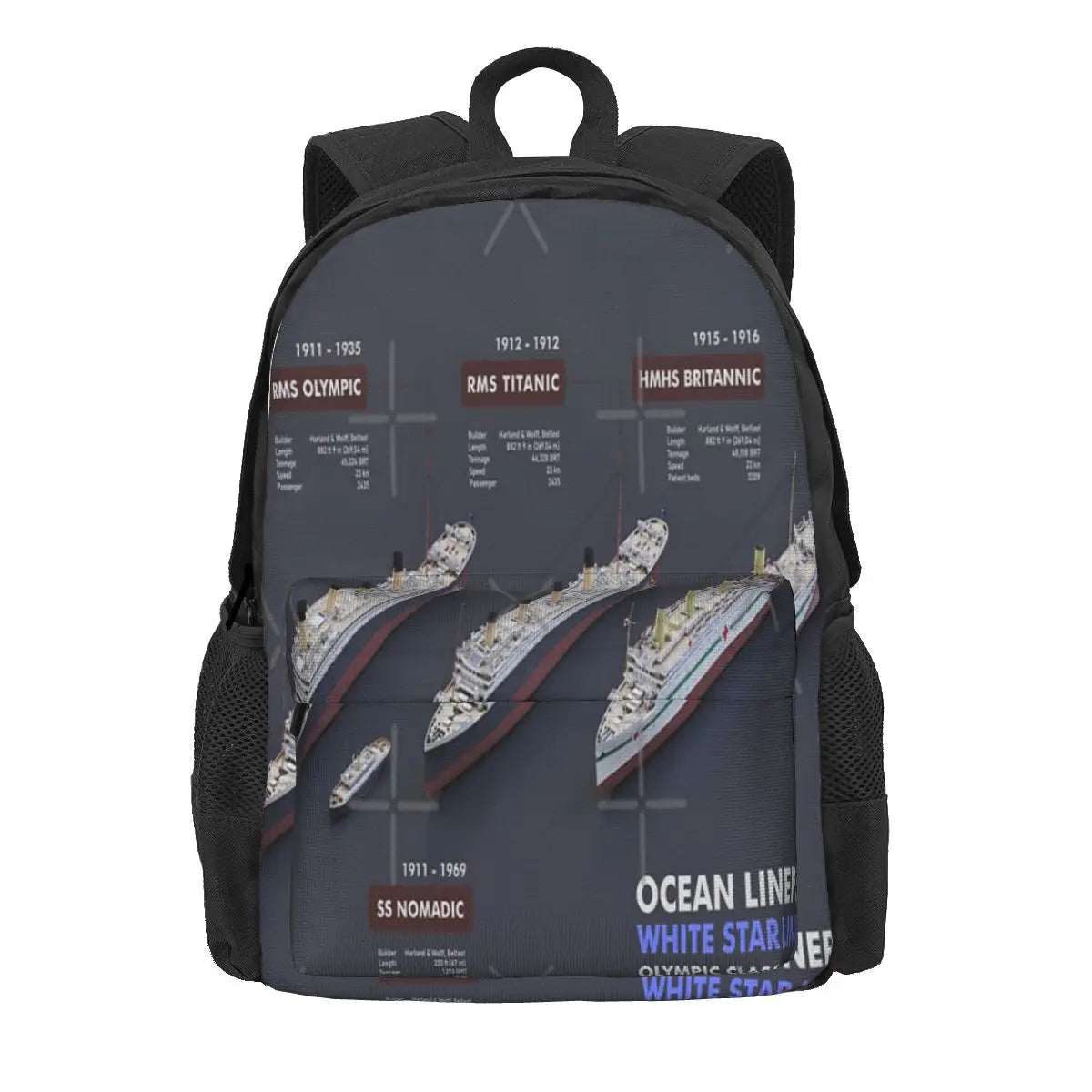 Star Line Ocean Liners Backpacks for Men and Women
