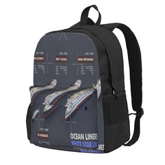Star Line Ocean Liners Backpacks for Men and Women