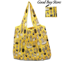 Office Worker Totes Handbags Leaves Printing Shoulder Bag Eco Cloth Purse Women