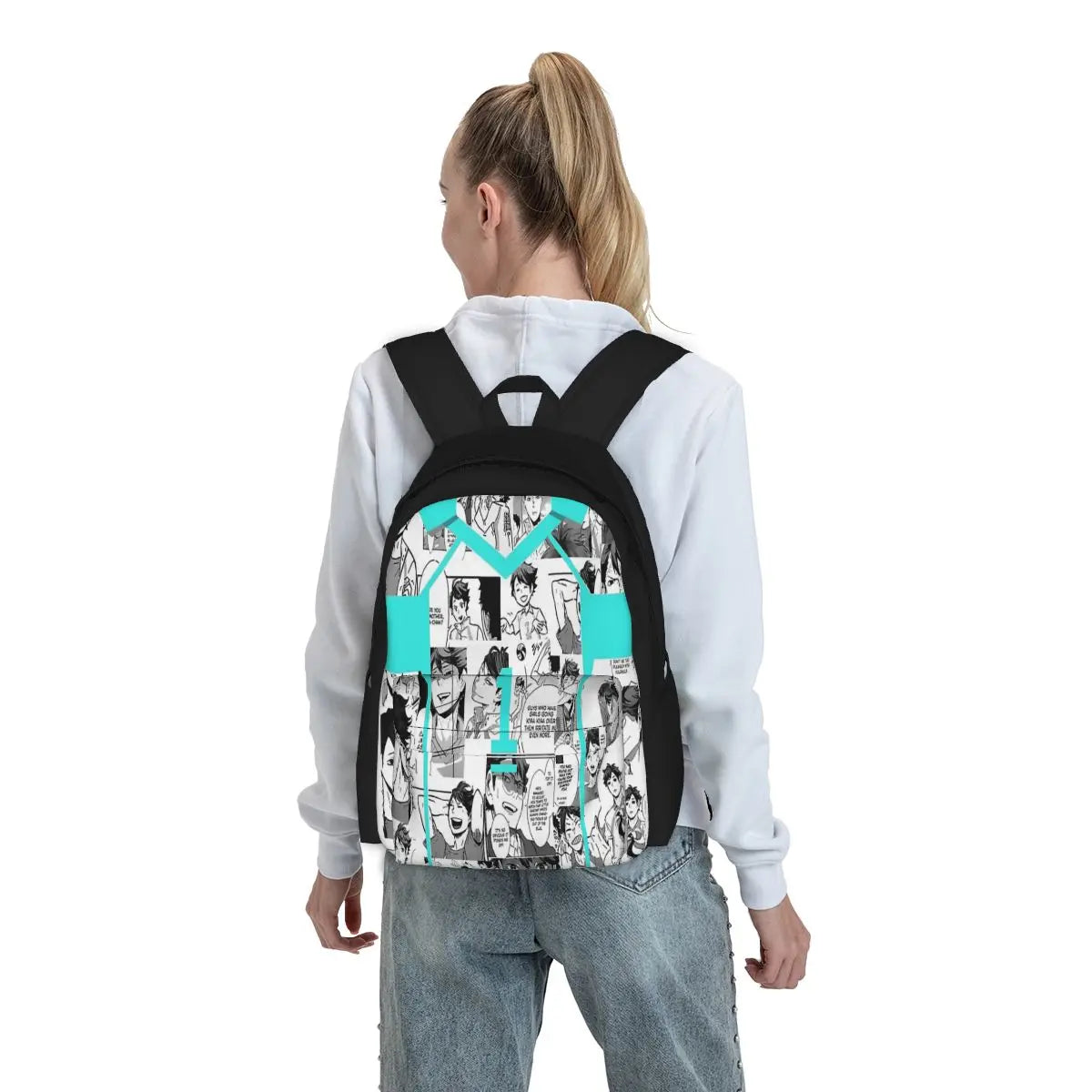 Oikawa Jersey Collage Backpacks Zipper Bag