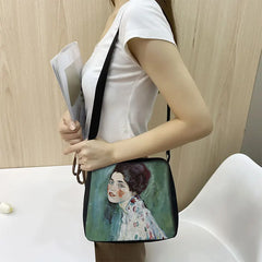 Gustav Klimt La Virgen Kiss Oil Painting Handbag