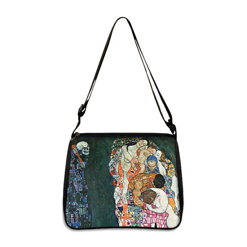 Gustav Klimt La Virgen Kiss Oil Painting Handbag