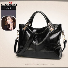 Oil Wax Leather Handbags High Shoulder Bags Ladies Handbags PU women bags