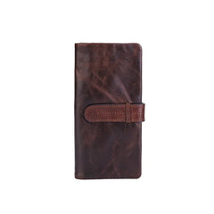 Oil Wax Leather Men's Long Wallet - Vintage Multi-card Wallets