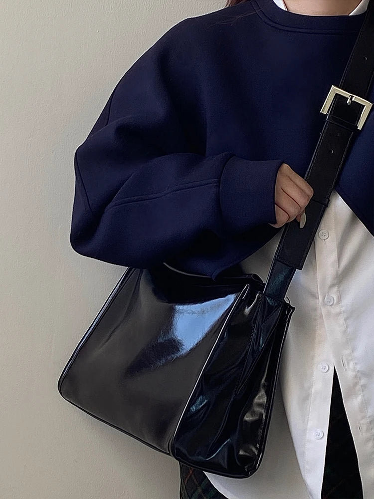 Oil Wax Leather Women's Shoulder Bag Large Capacity Messenger Bags
