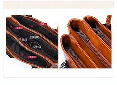 Soft Leather Boston Shoulder Bag Big Bag