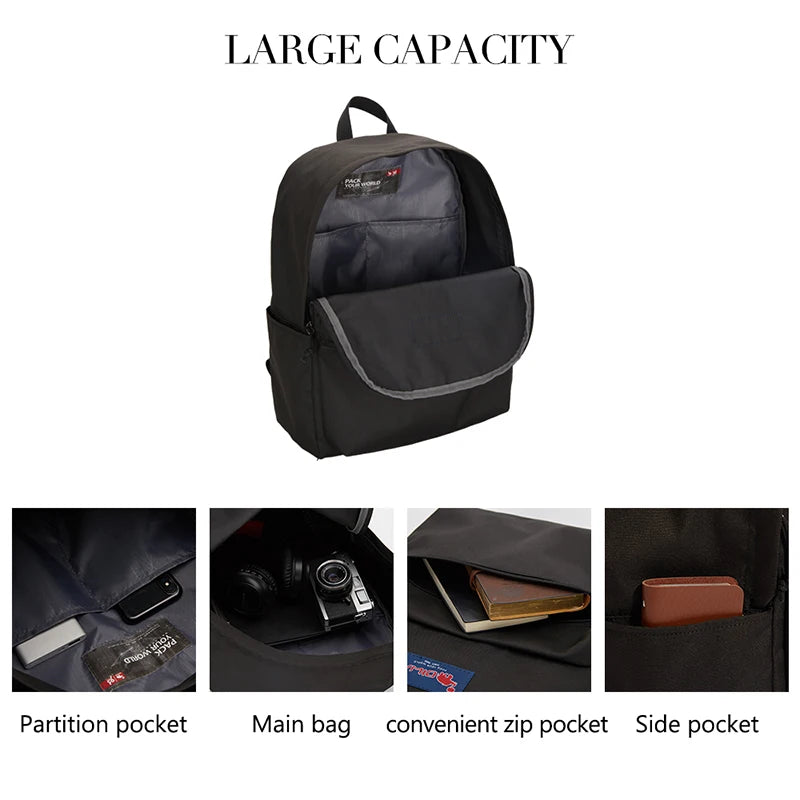 23L College Students Backpack Large Capacity Travel Backpacks Mochila Women's Ba