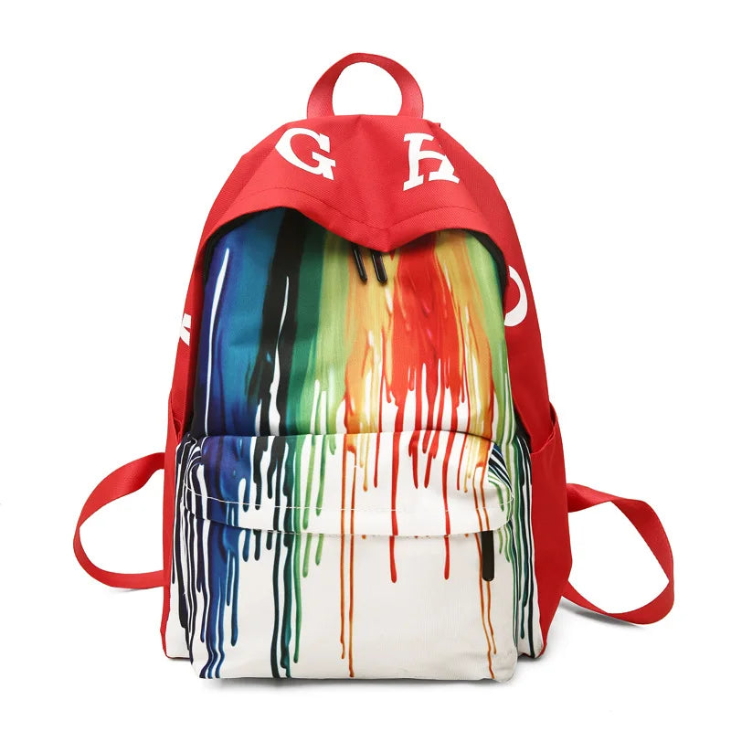 OkoLive Campus Backpack Female High School Leisure Large Capacity