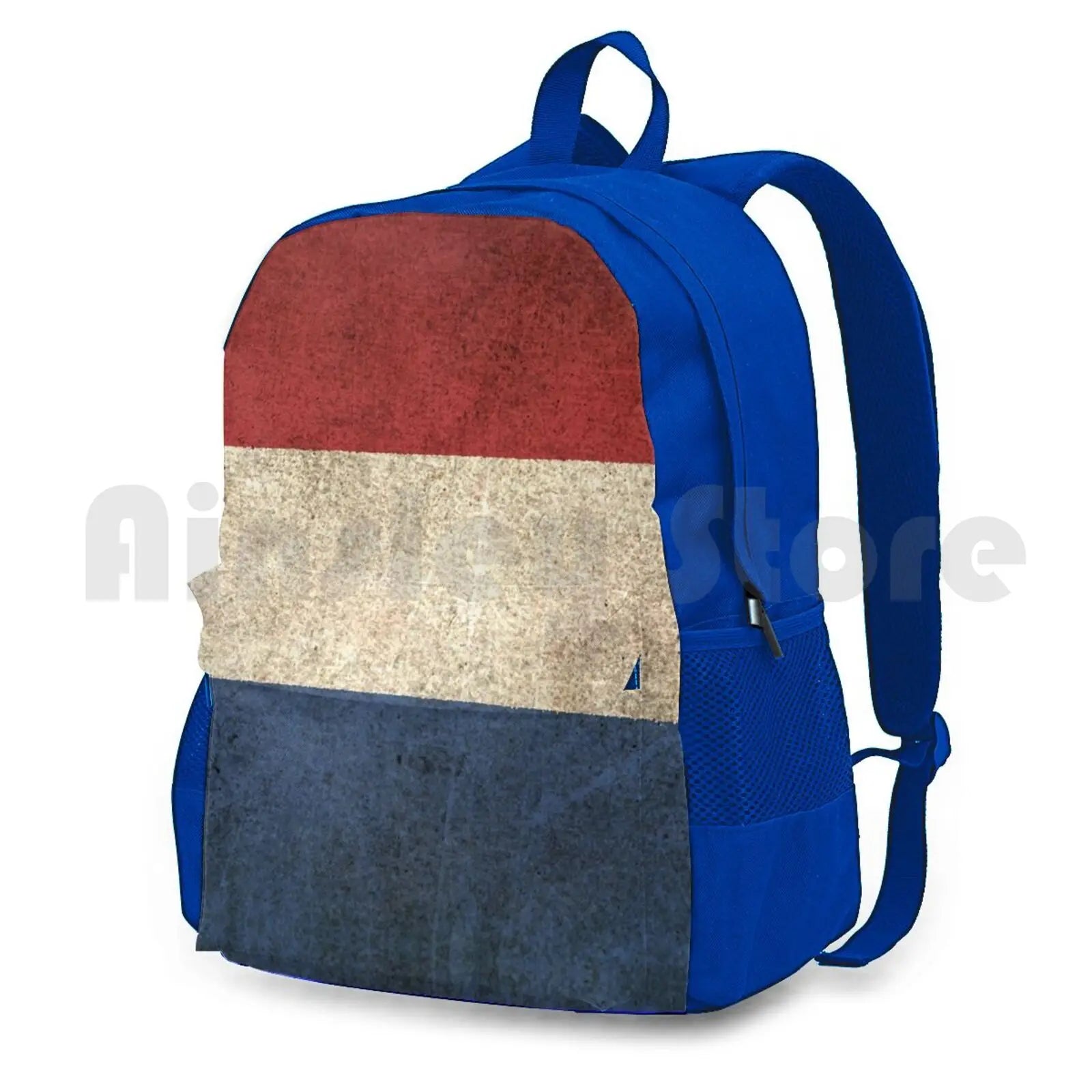 Vintage Dutch Flag Outdoor Hiking Backpack