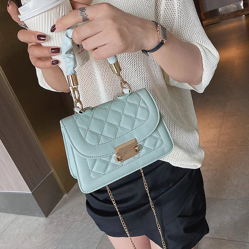 Texture Small Bag Female Summer Net Red All-match Shoulder Bag