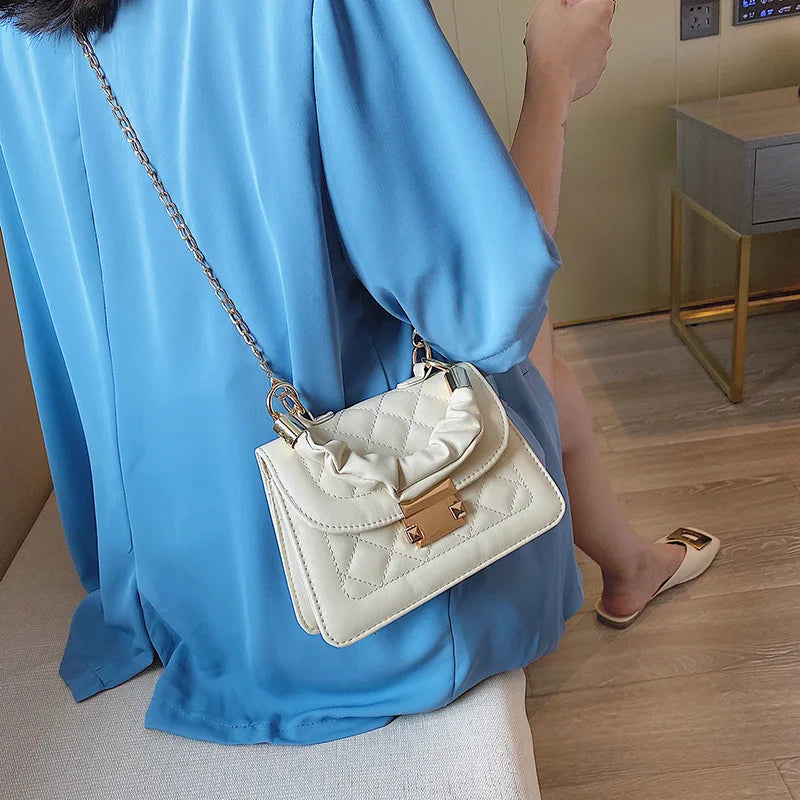 Texture Small Bag Female Summer Net Red All-match Shoulder Bag