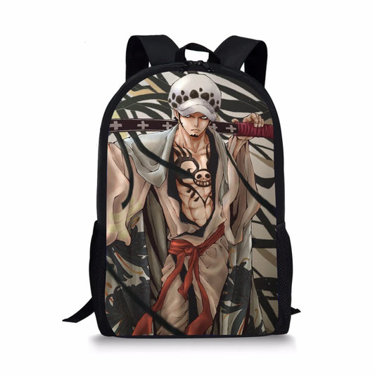 One Piece Printing Backpack for Kid Shoulders Bag School Bag Teenage Girl