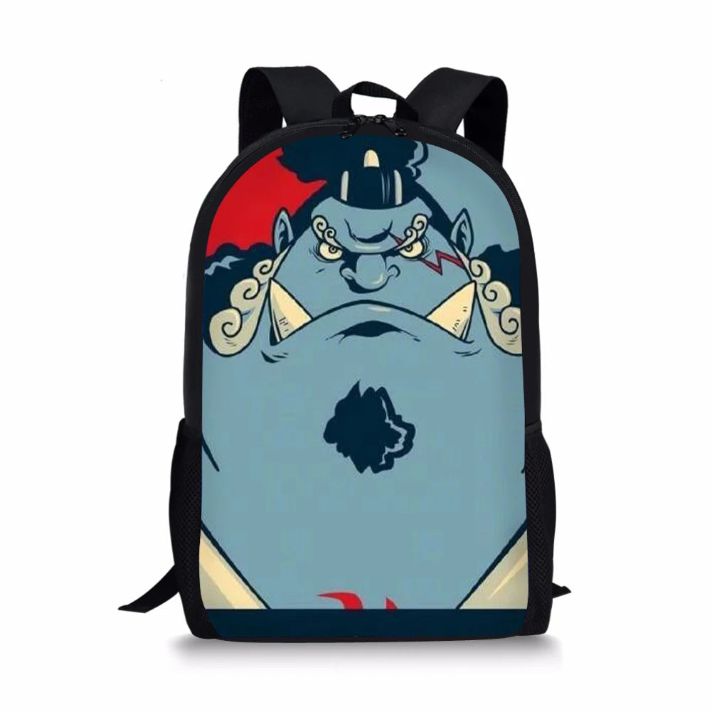 One Piece Printing Backpack for Kid Shoulders Bag School Bag