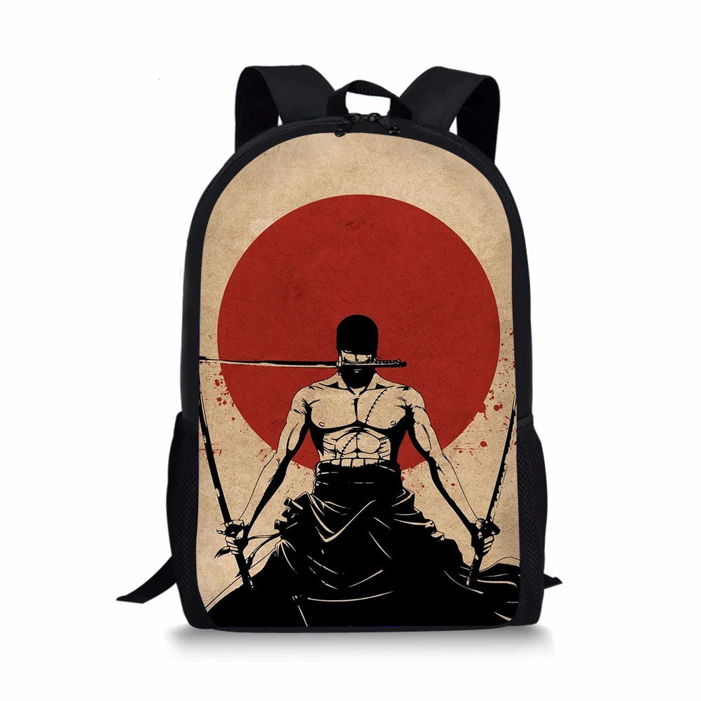 One Piece Style Large Schoolbag Student School Backpack Waterproof
