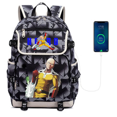 One Punch Man Backpack Zipper School Bag Packsack Canvas