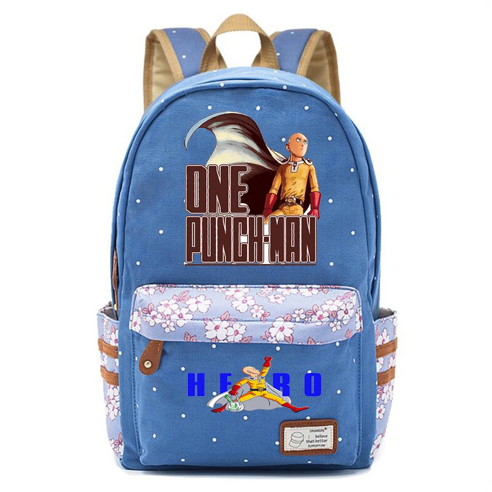 One Punch-Man Teenager Backpack Casual Student Schoolbag