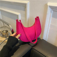 One Shoulder Bag Women's Subaxillary Bag Niche Texture Handbag