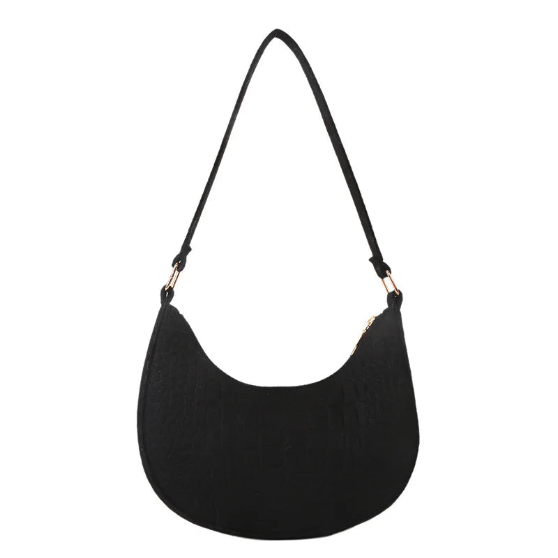 One Shoulder Bag Women's Subaxillary Bag Niche Texture Handbag