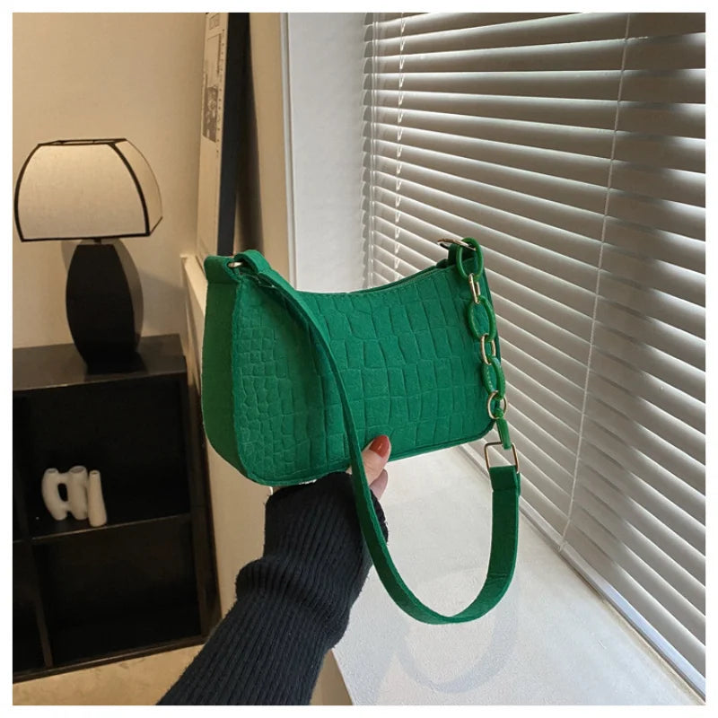 One Shoulder Bag Women's Subaxillary Bag Armpit Handbag