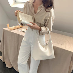 One Shoulder Bags For Women PU Leather Hobos High Large Capacity Female