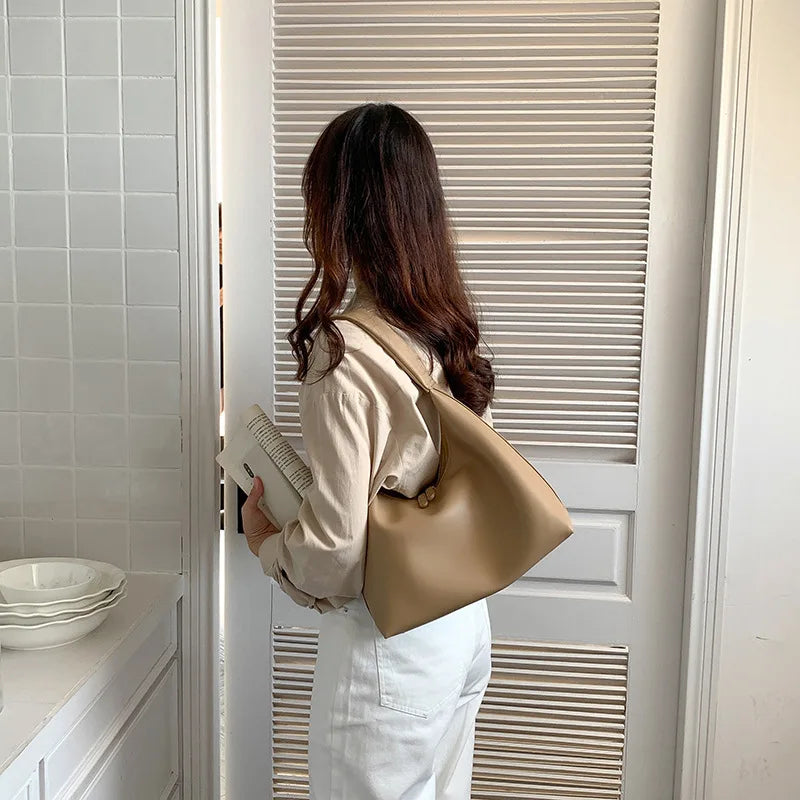One Shoulder Bags For Women PU Leather Hobos High Large Capacity Female