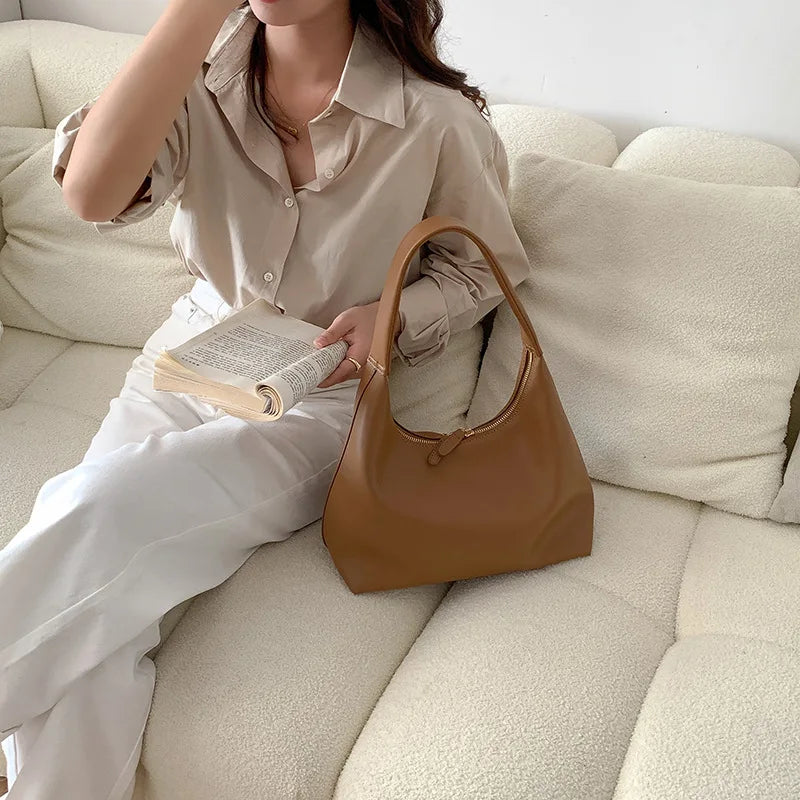 One Shoulder Bags For Women PU Leather Hobos High Large Capacity Female