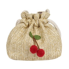 Grass Weave One-Shoulder Messenger Bag for Summer Leisure