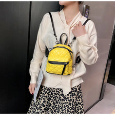 One-shoulder Messenger Bag Women's Autumn Retro Double-shoulder Diamond-shaped