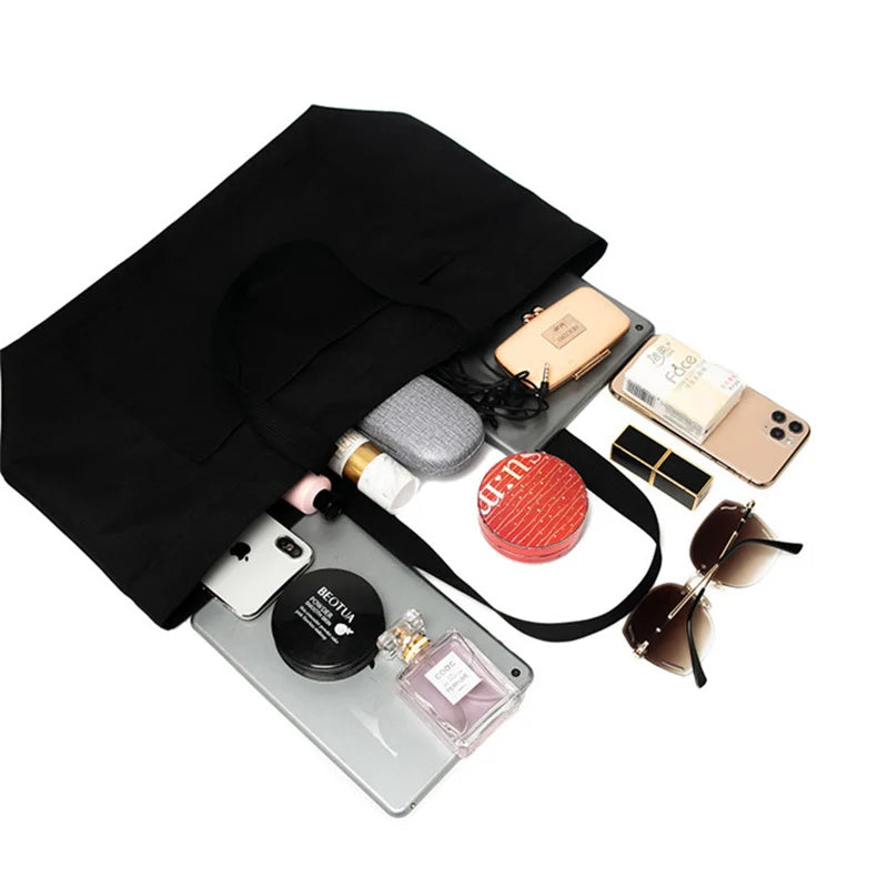 Waterproof Nylon One Shoulder Bag Large Capacity Tote Bag