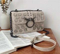 Red Packets Shoulder Bag with Rivet Chain
