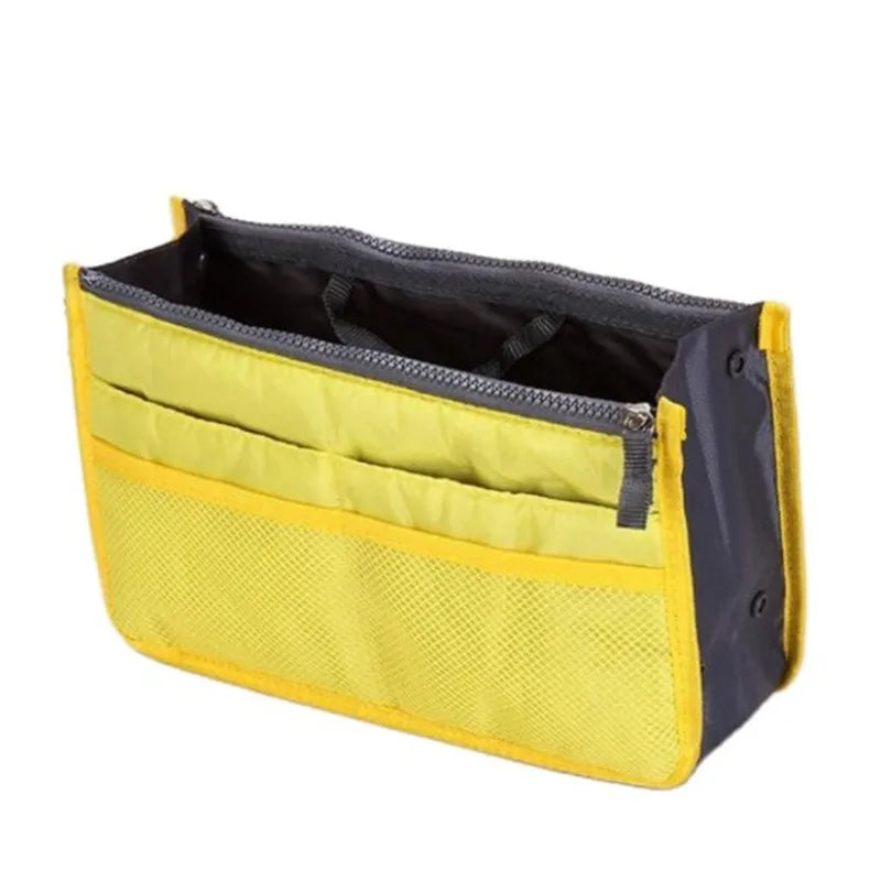 Nylon Travel Insert Organizer Handbag Purse Cosmetic Bag