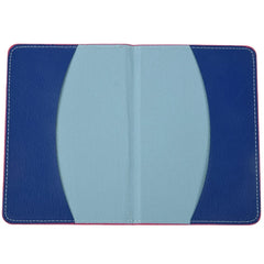 Leather Passport Holder-Rose Red