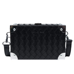 Minimalist PU Women Soft Mini Handbag Square Neutral Shoulder Bag
