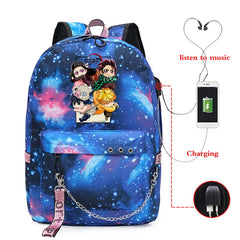 Demon Slayer Manga Backpack Sports Grocery Climbing Bag