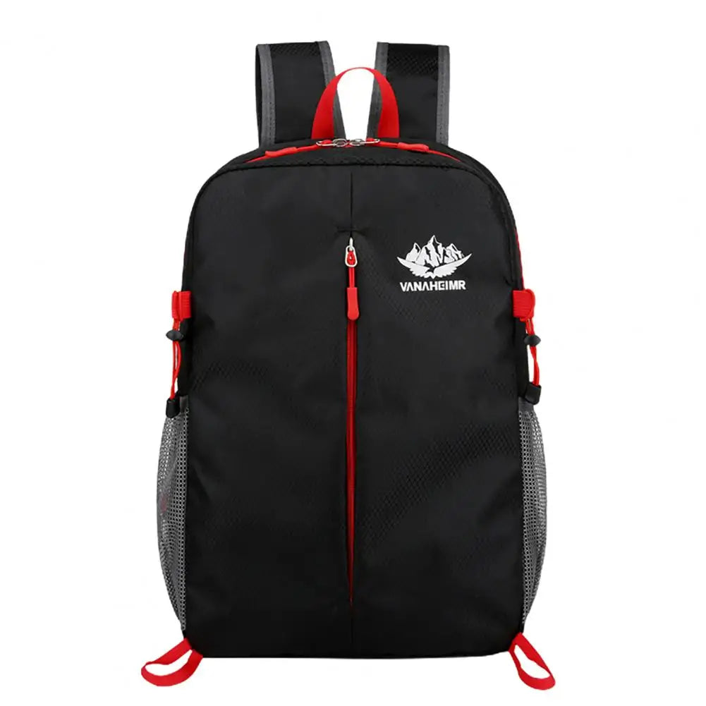Foldable Outdoor Backpack with Large Capacity Mesh Pocket
