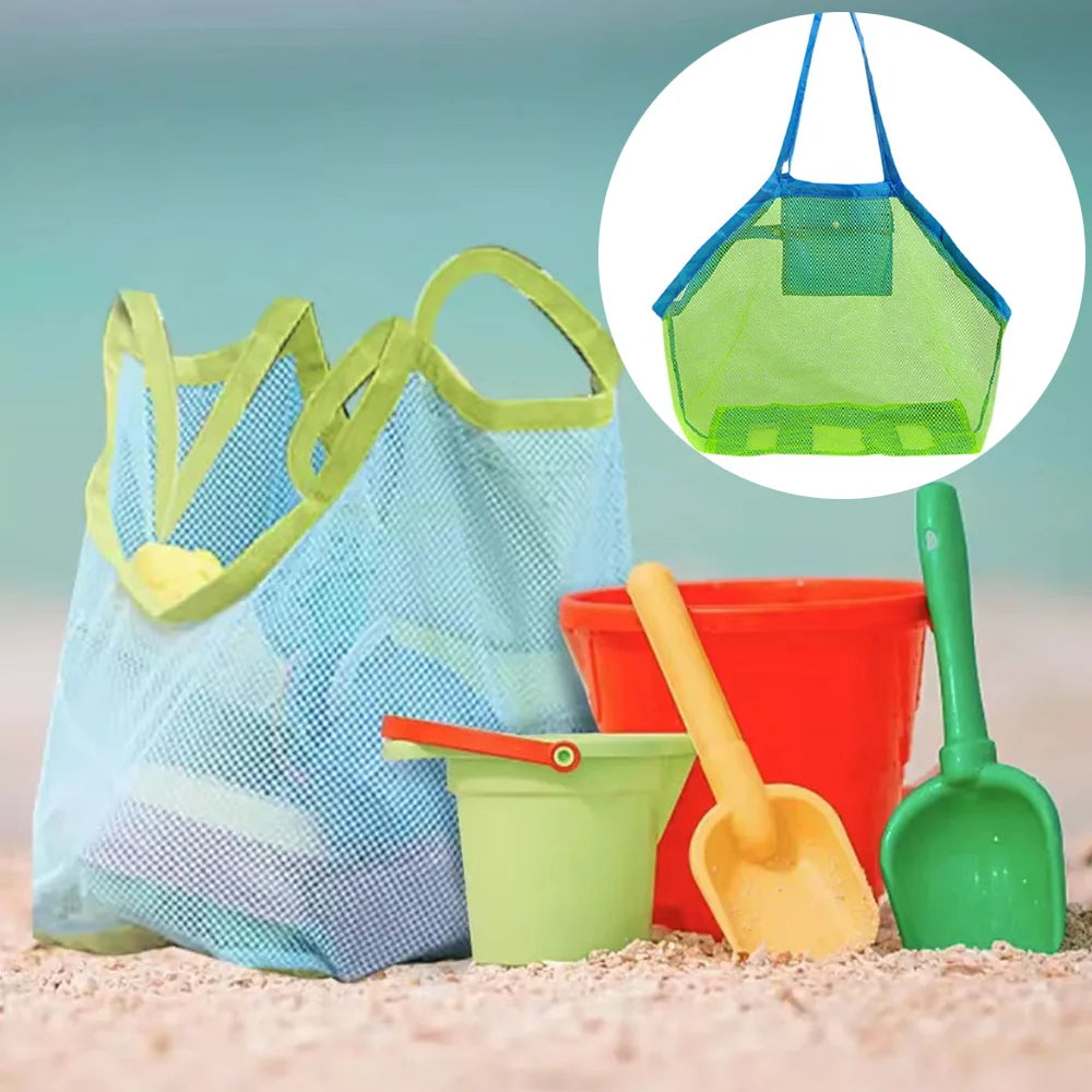 Portable Folding Beach Mesh Bag for Kids and Women