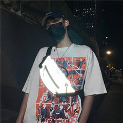 Waterproof Chest Bag Night Reflective Waist Bag Fanny Pack