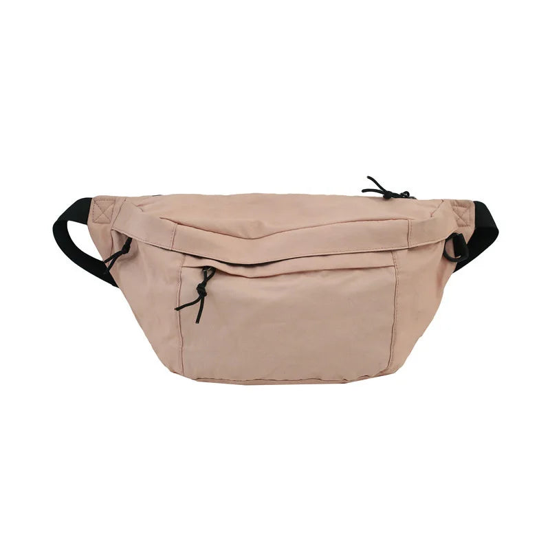 Canvas Fanny Pack Waist Bag Multi-Functional Chest Bags