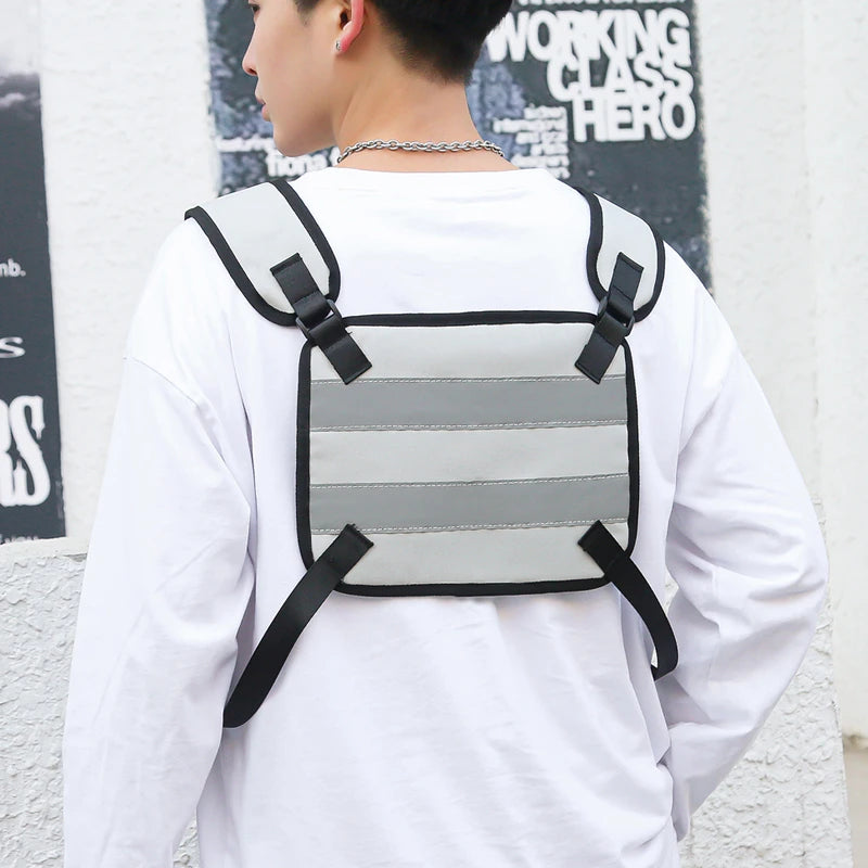 Tactical Chest Bag Phone Pack Unisex Hip Hop Vest Streetwear Bag