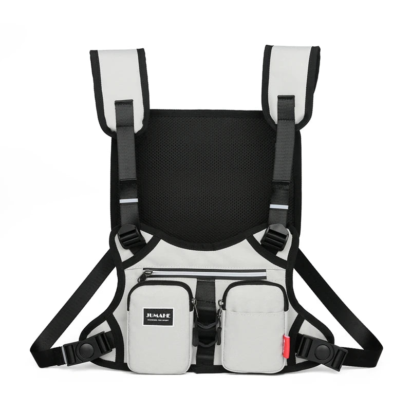 Tactical Chest Bag Phone Pack Unisex Hip Hop Vest Streetwear Bag