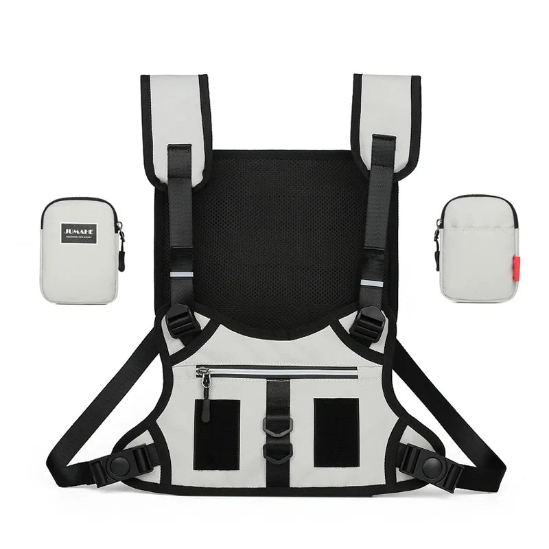 Tactical Chest Bag Phone Pack Unisex Hip Hop Vest Streetwear Bag