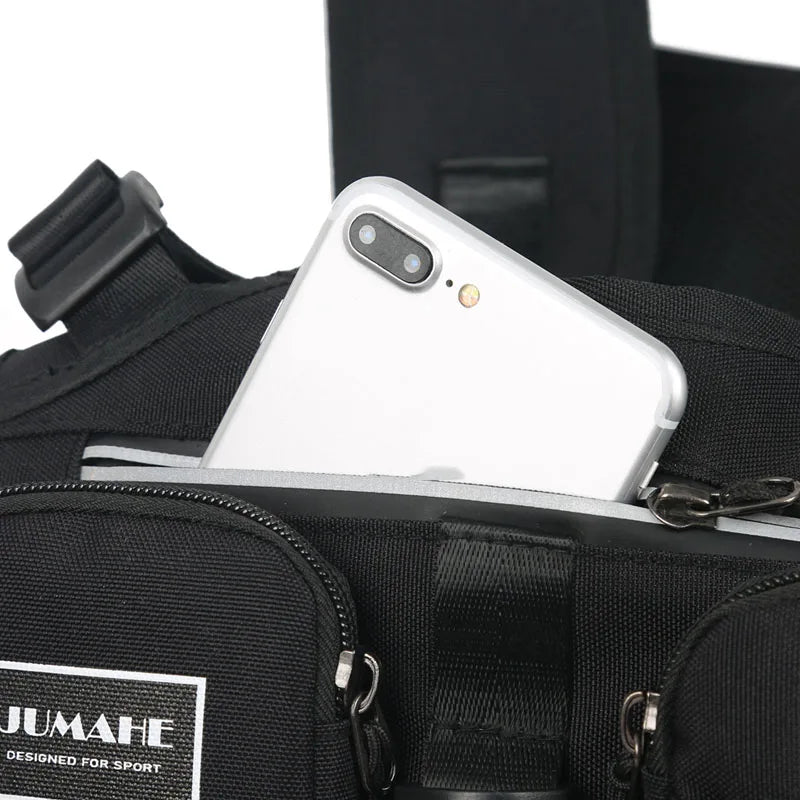 Tactical Chest Bag Phone Pack Unisex Hip Hop Vest Streetwear Bag