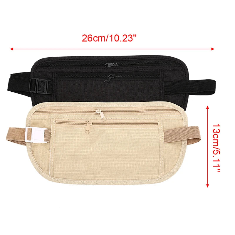 Outdoor Money Waist Belt Run Pack Anti-theft Pocket