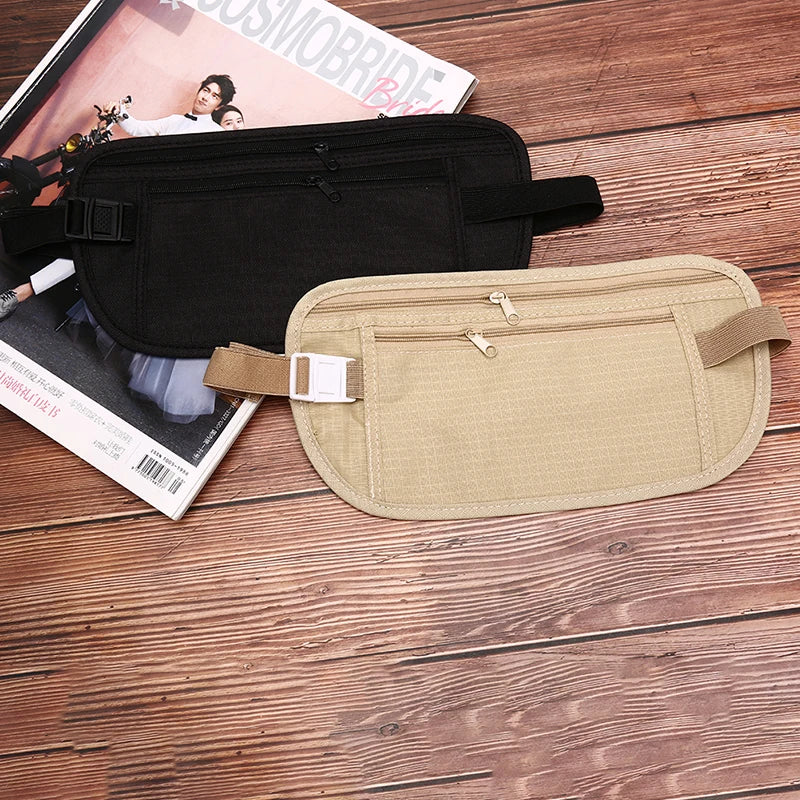 Outdoor Money Waist Belt Run Pack Anti-theft Pocket