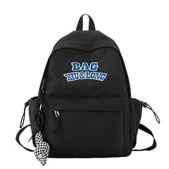 Nylon Backpack Women's Large Capacity Schoolbag Mochila